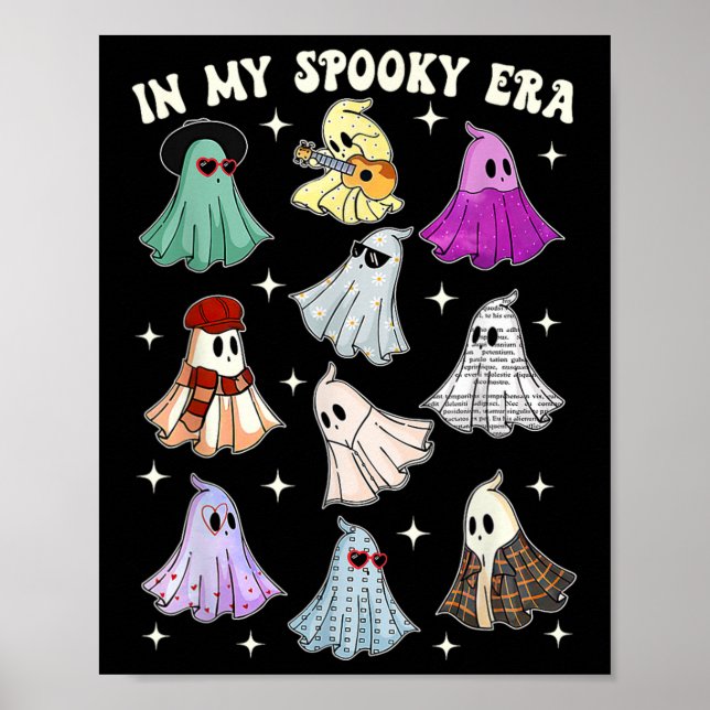 Min taloky Era Groovy Ghost Halloween Funny Poster (Framsidan)