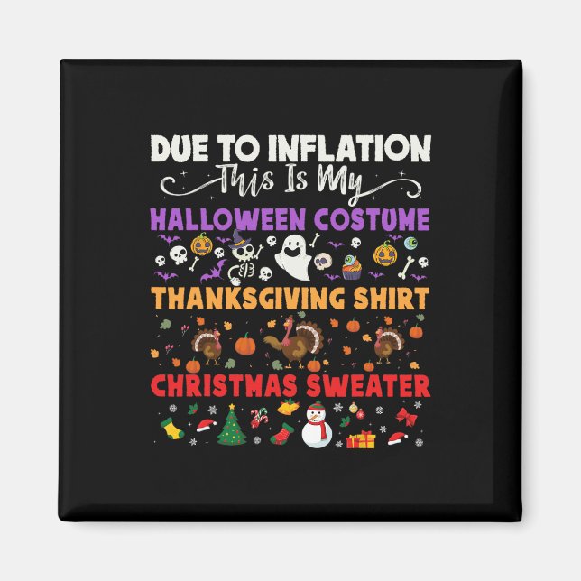 Min taloky Halloween-Thanksgiving Ugly Costume Magnet (Framsidan)