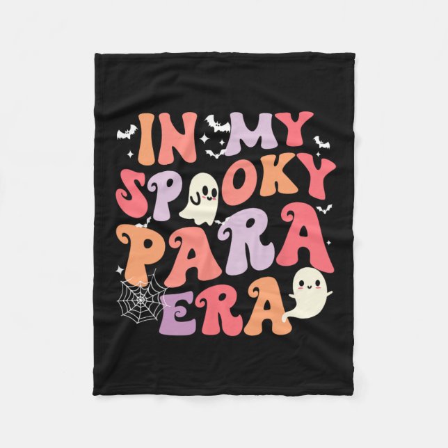 Min taloky Para Era Halloween Retro Groovy Ghost P Fleecefilt (Framsidan)