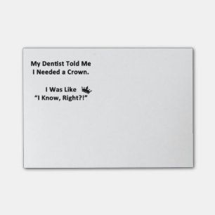 Min tandläkare berättade mig post-it block