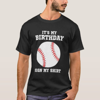 Min Tecken Min Baseballspelare T Shirt