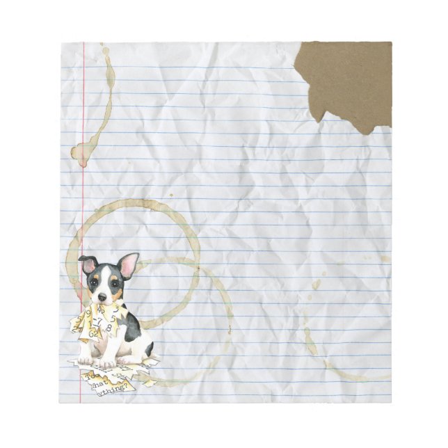 Min Teddy Roosevelt Terrier Ate Min lektonplan Anteckningsblock (Framsida)