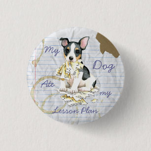 Min Teddy Roosevelt Terrier Ate Min lektonplan Knapp