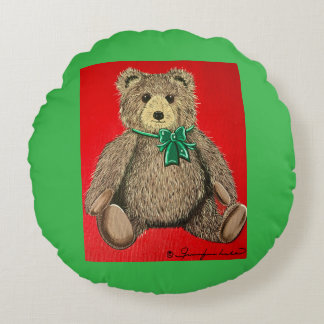 Min Teddy! Rund Kudde