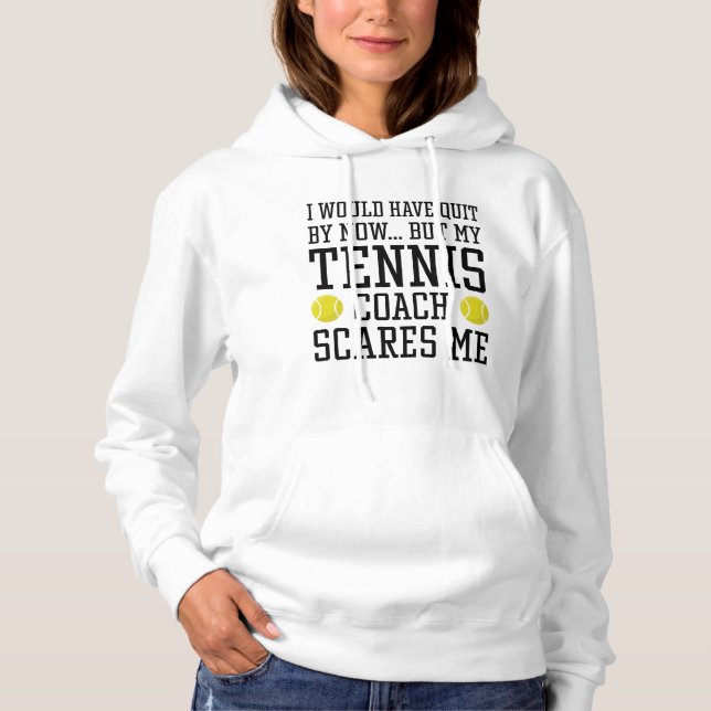 Min tennistränare skrämmer mig t shirt (Framsida)