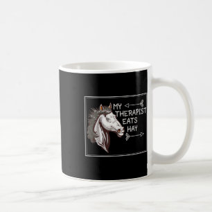 Min terapapist äter hay English Riding Dressage Ho Kaffemugg