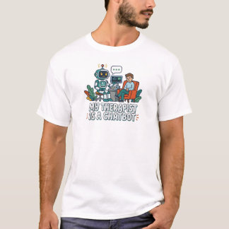 Min terapeut är en chatbot | AI Humor T-shirt