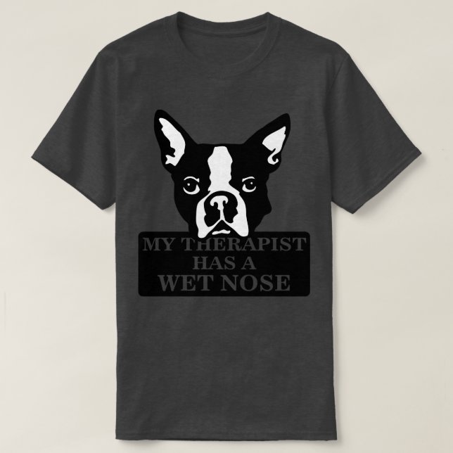 Min terapeut har en blöt näsa t shirt (Design framsida)