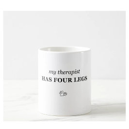 Min terapeut har fyra ben Rolig present till djurä Kaffemugg