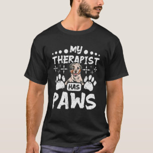 Min terapeut har tassar australian shepherd t shirt