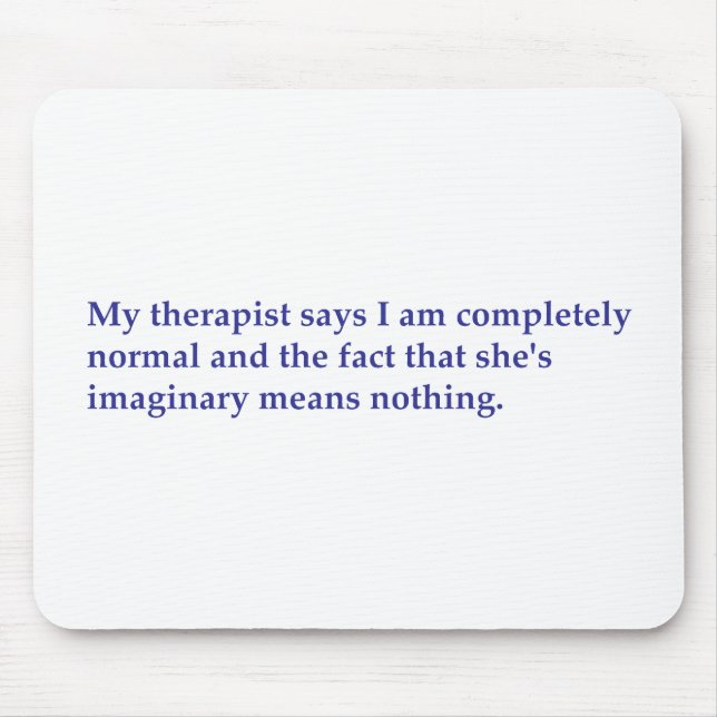Min terapeut säger musmatta (Framsidan)