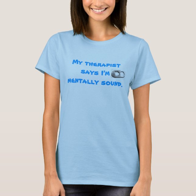 Min terapeut… tee shirt (Framsida)