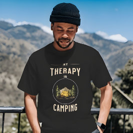 Min terapi är camping t shirt