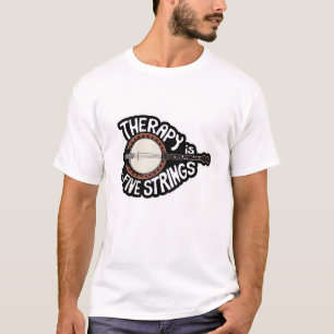 Min terapi är fem strängar t shirt