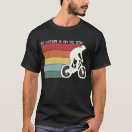 MIN TERAPI ÄR PÅ STIGARNA - Mountainbike-grafik T Shirt
