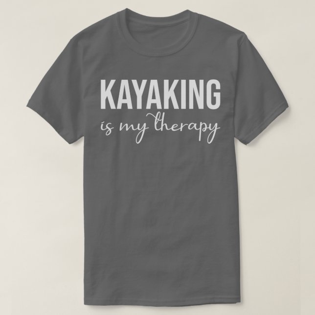 Min terapi Canoeing Älskare T Shirt (Design framsida)