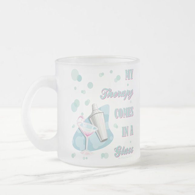 MIN TERAPI KOMMER I ETT GLAS! FROSTAD GLASMUGG (Vänster)