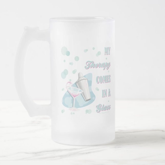 MIN TERAPI KOMMER I ETT GLAS! FROSTAT ÖLGLAS (Vänster)