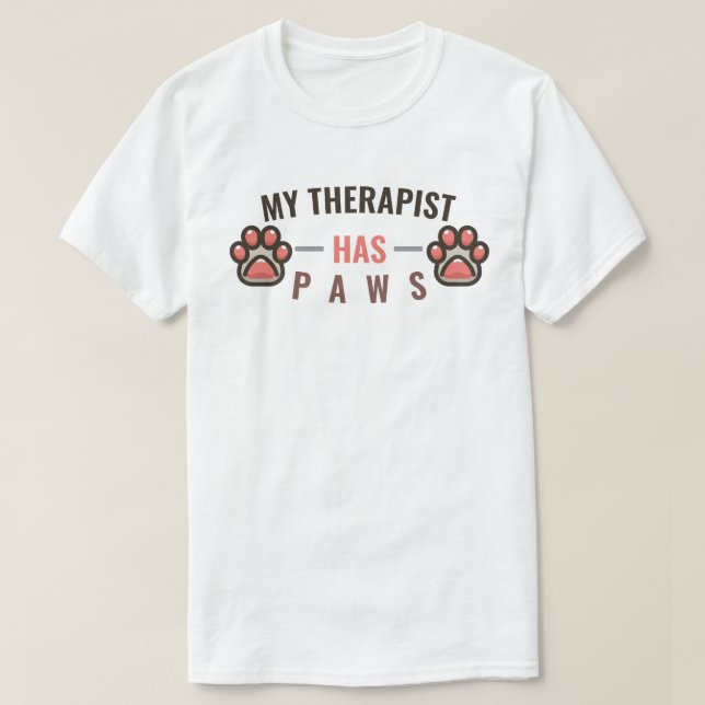 Min terapist har Tass T Shirt (Design framsida)
