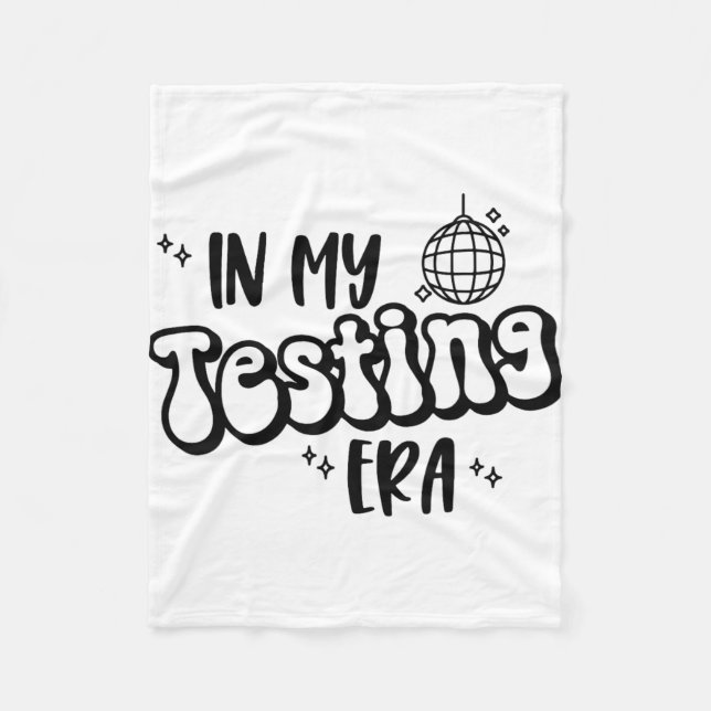 Min testtid Lärare Tes. Fleecefilt (Framsidan)