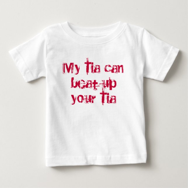 Min Tia kan slå upp din Tia T Shirt (Framsida)