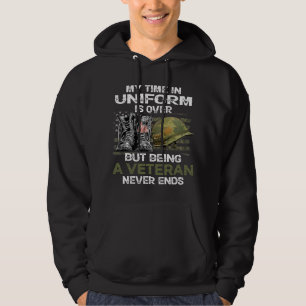 Min tid är över, men att vara en veteran Nev Hoodie