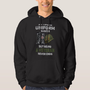 Min tid är över, men att vara en veteran Nev Hoodie