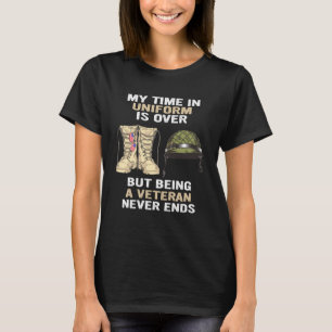 Min tid är över, men att vara en veteran Nev T Shirt