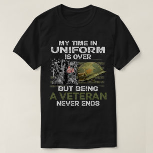 Min tid är över, men jag är veteran t shirt