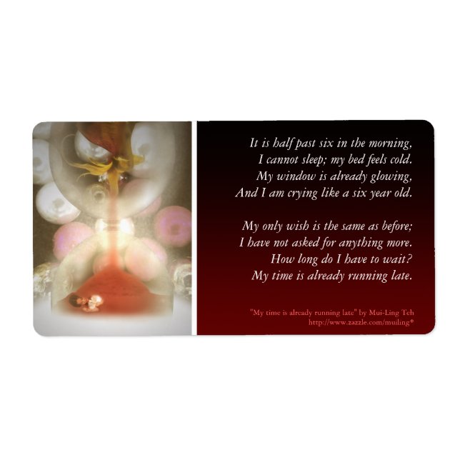 Min tid är redan försenad fraktsedel (Framsidan)