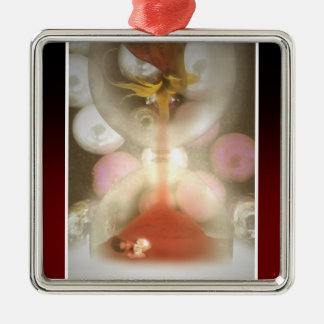 Min tid är redan rinnande sent julgransprydnad metall