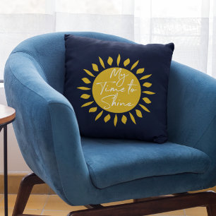 Min tid att skina, Sol Skriv ut Dekorativ kudde