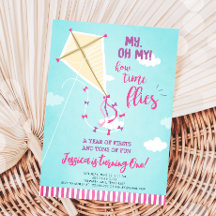 Min tid flyger Kite Summer Girl First Birthday