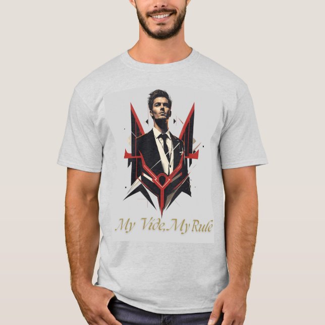 Min tid min regel - Snyggtens motiv T-Shirt (Framsida)