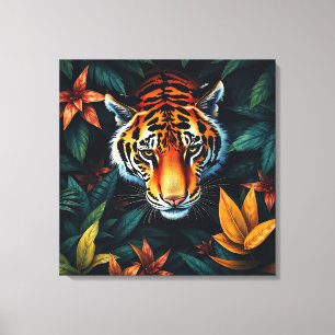 “Min Tiger” – Färgrik Tigerporträtt Canvastryck