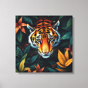 “Min Tiger” – Färgrik Tigerporträtt Canvastryck