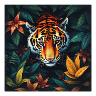 “Min Tiger” – Färgrik Tigerporträtt Fototryck