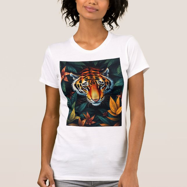 “Min Tiger” – Färgrik Tigerporträtt T Shirt (Framsida)