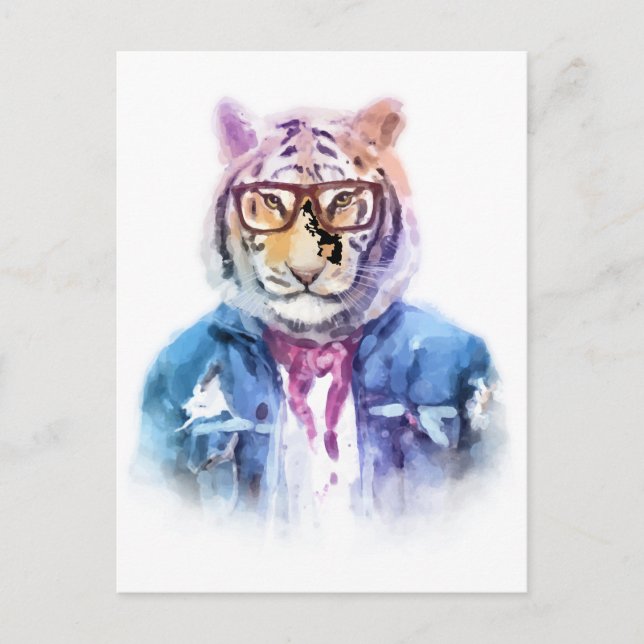 Min tiger vykort (Framsida)