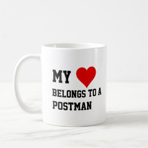 Min tillhör en brevbärare kaffemugg