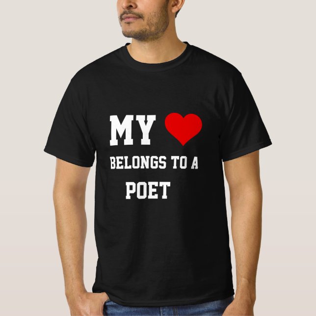 Min tillhör en poet t-shirt (Framsida)