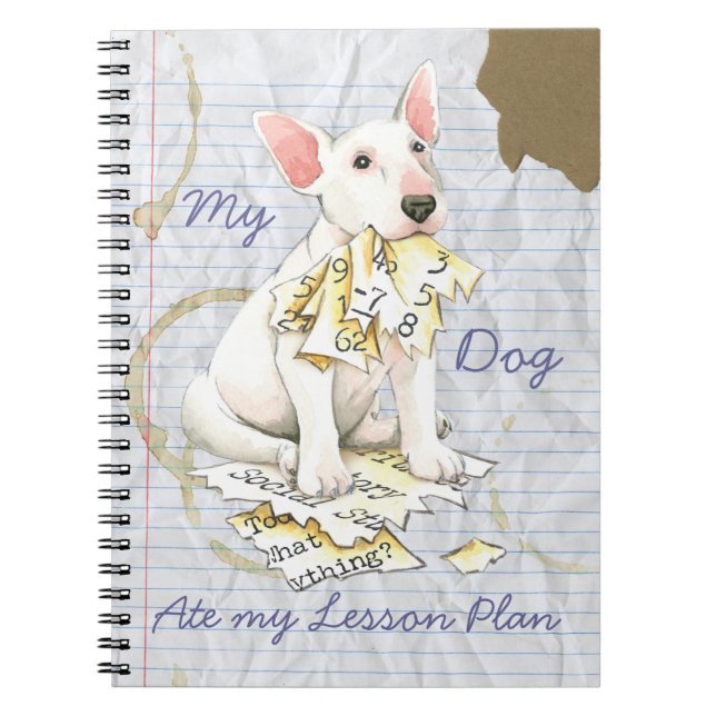 Min tjurTerrieråt som min kurs planerar Anteckningsbok (Framsidan)
