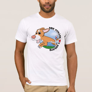 Min Toller älskar Agilityutslagsplatsskjortan T Shirt