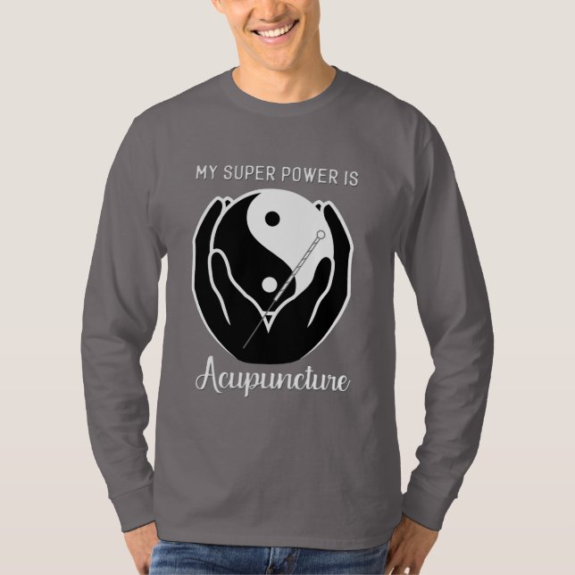 Min Toppen är Acupuncture Manar - lång T Shirt (Framsida)