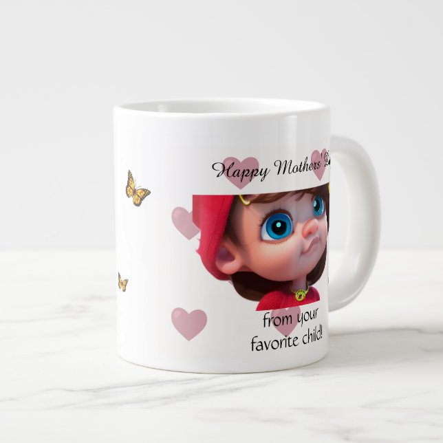 Min toppen mamma jumbo mugg (Framsida höger)