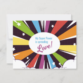 Min Toppen Power sprider sig kärlek. Vykort