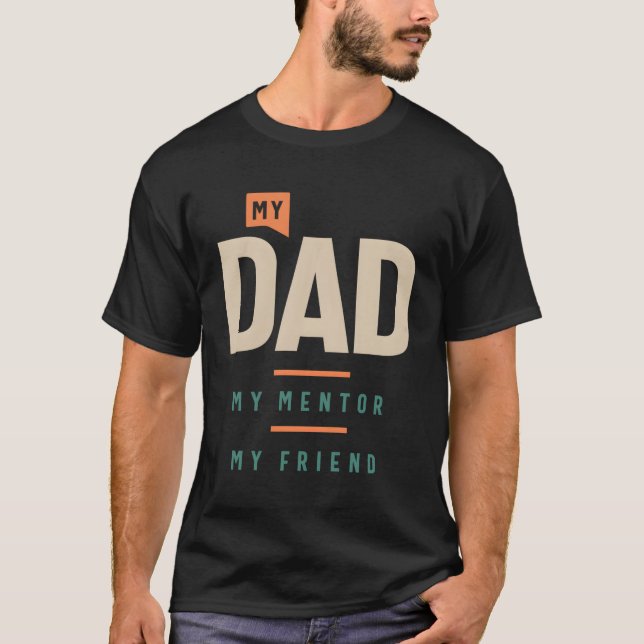 Min Tor Min vän Pappa Fars dag T Shirt (Framsida)