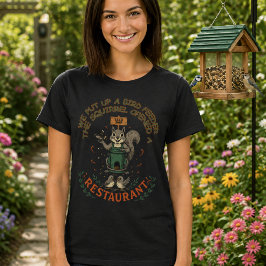 Min trädgård Deras restaurang Rollig ekorre T-Shir T Shirt