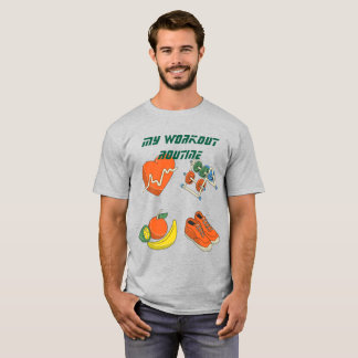 Min träningspass Söt färgrik clipart Orange T Shirt