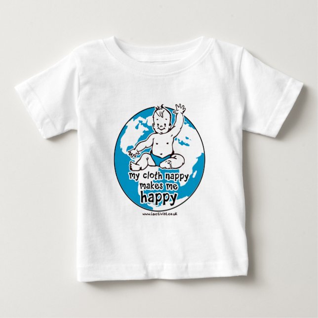 Min trasanappy gör mig lycklig tee (Framsida)